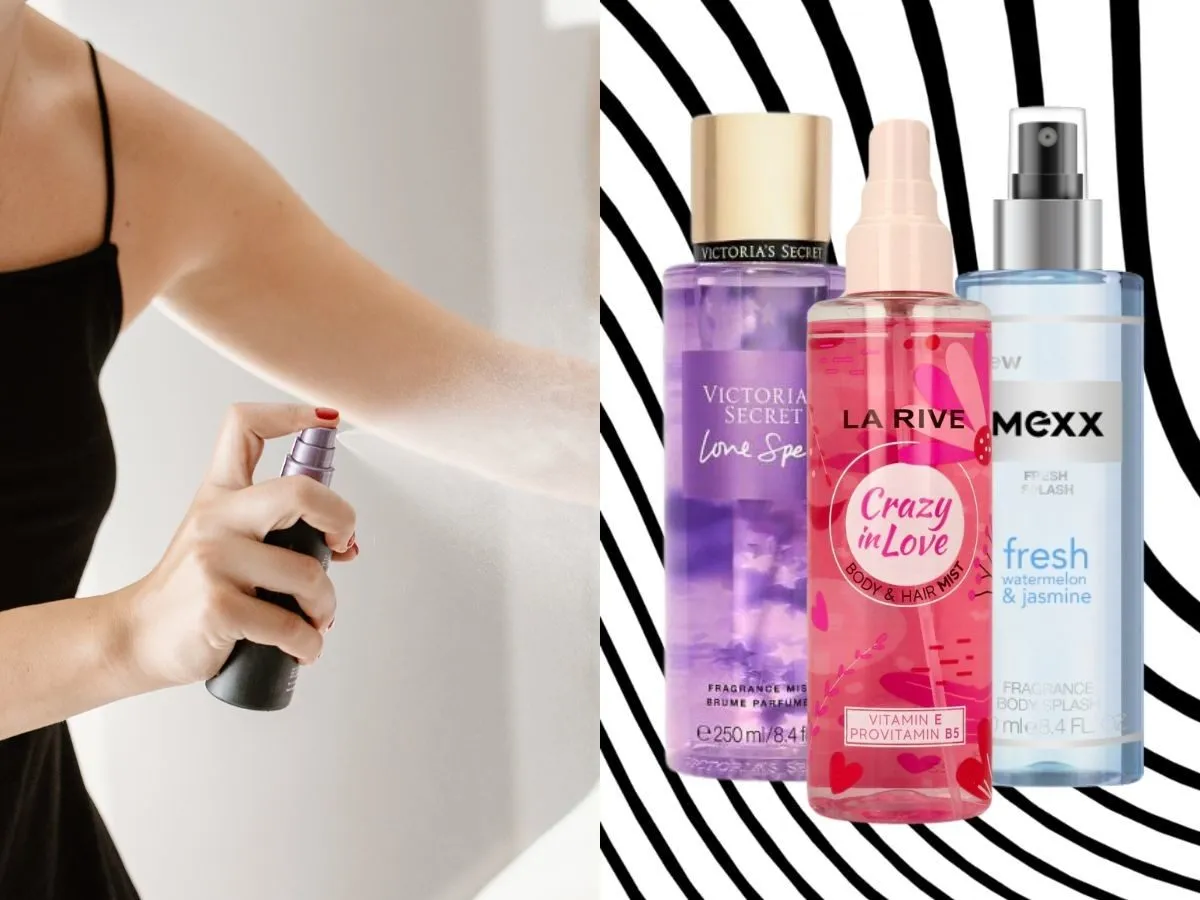 różne mgiełki rozświetlające porównanie