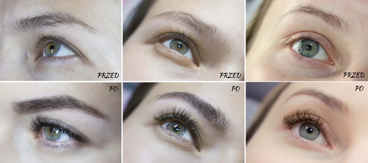 przedłużanie rzęs efekty różne metody