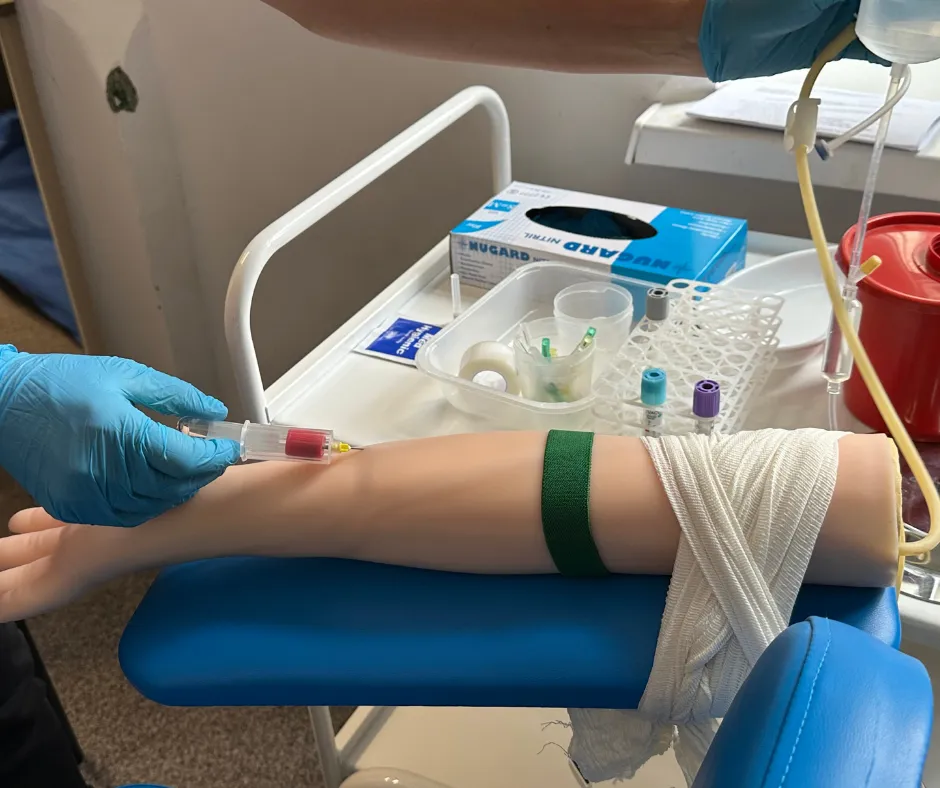 opiekun medyczny pobieranie krwi