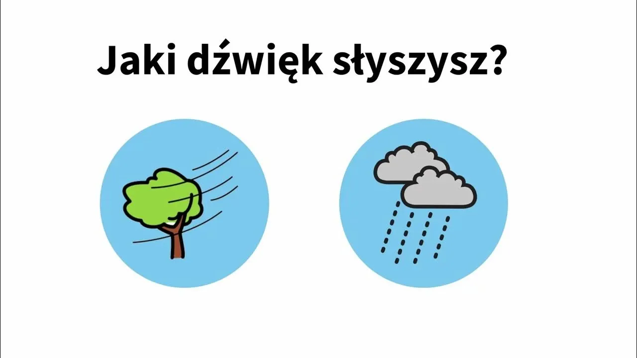 dzieci rozwiązujące rymowane zagadki o pogodzie