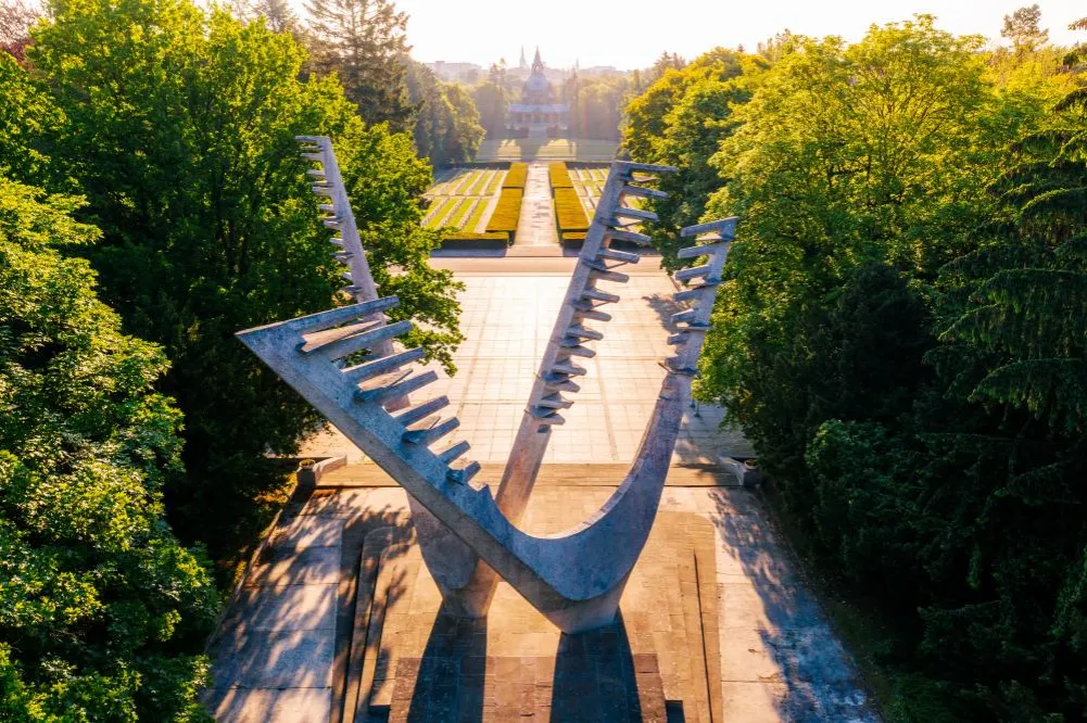 Cmentarz Centralny Szczecin ścieżka botaniczna egzotyczne drzewa