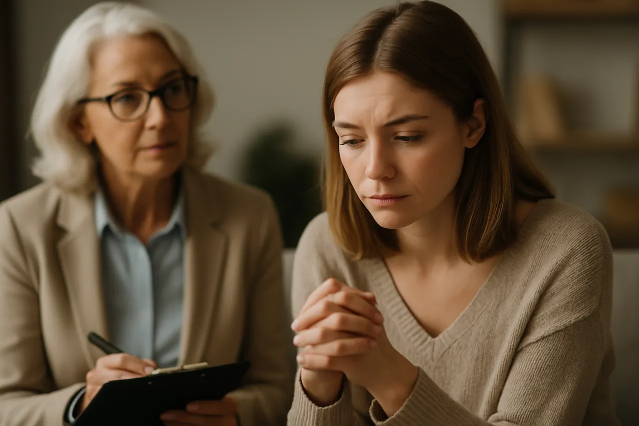 Osoba rozważająca terapię, wsparcie psychologiczne