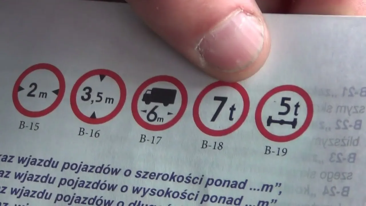 znak dopuszczalna masa całkowita