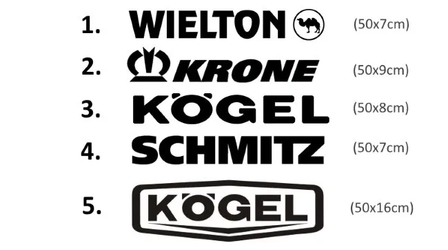 logo producenci naczep Schmitz Cargobull Krone Wielton Zasław