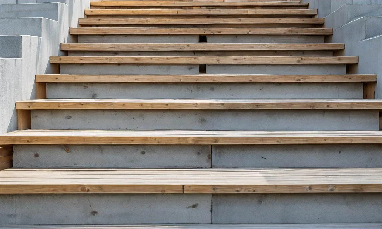 Zdjęcie Drewniane schody na beton: unikaj błędów przy wyborze materiału