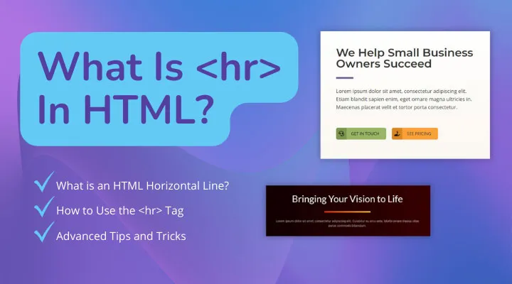 Zdjęcie Hr html co to - jak używać elementu hr do lepszej organizacji treści