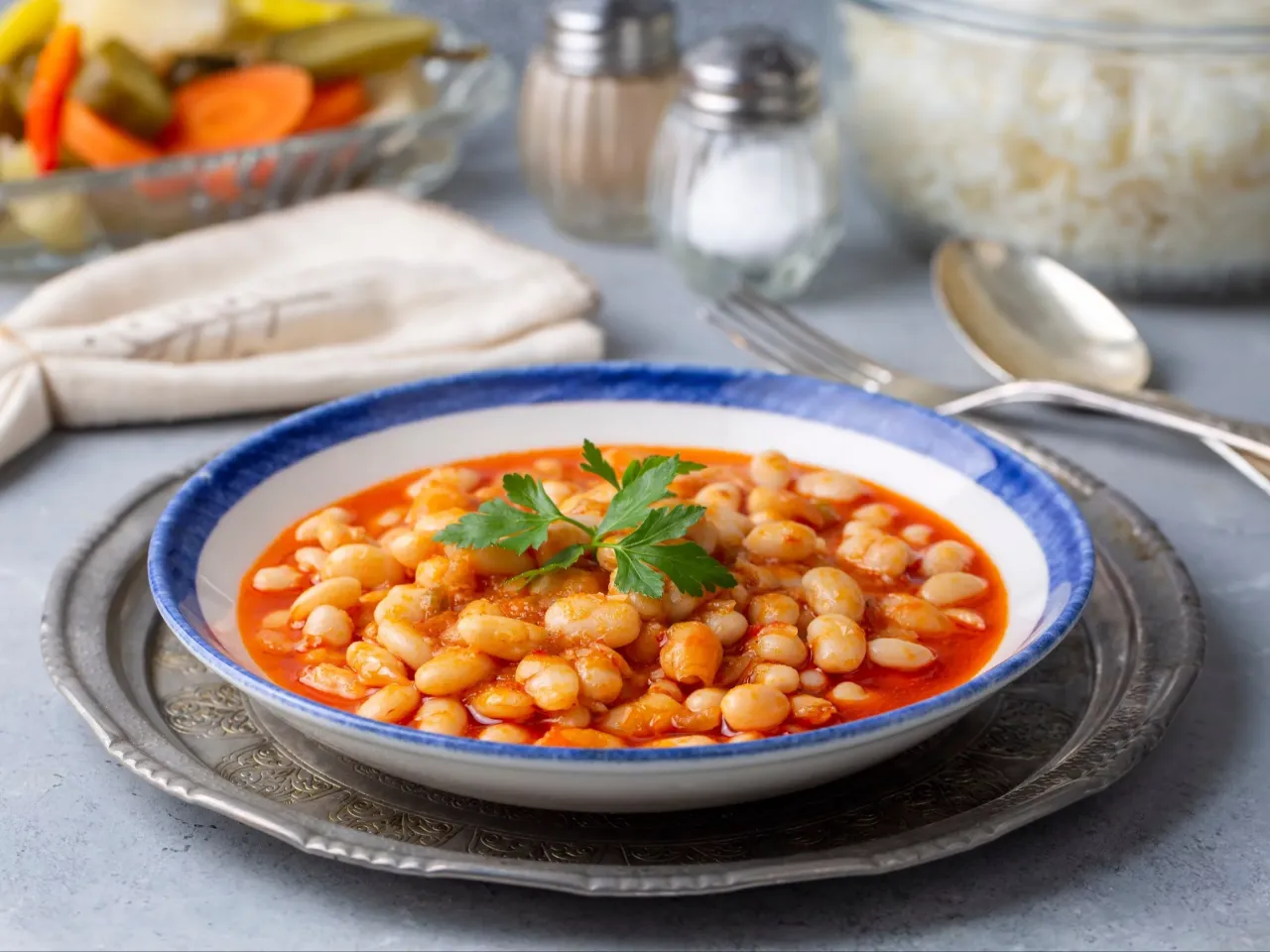 Zdjęcie Fasolka w sosie pomidorowym: Z czym ją podawać? Odkryj nowe smaki!