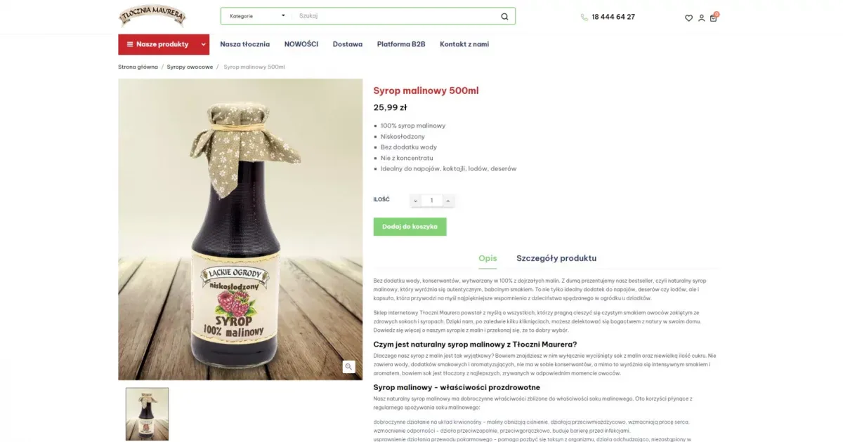 Zdjęcie Czy syrop malinowy jest zdrowy? Odkryj jego prawdziwe właściwości