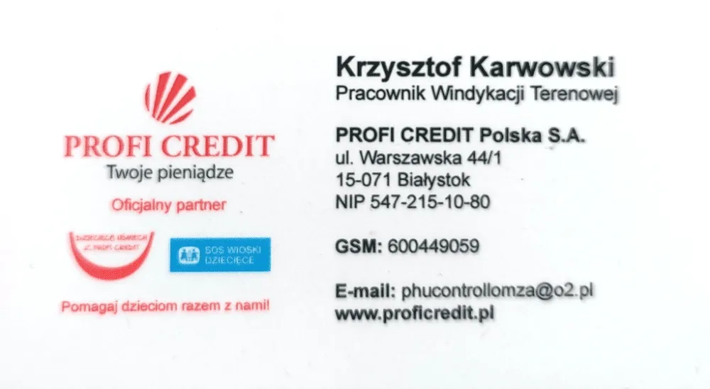 Zdjęcie Profi Credit windykacja terenowa: po jakim czasie możesz się spodziewać?