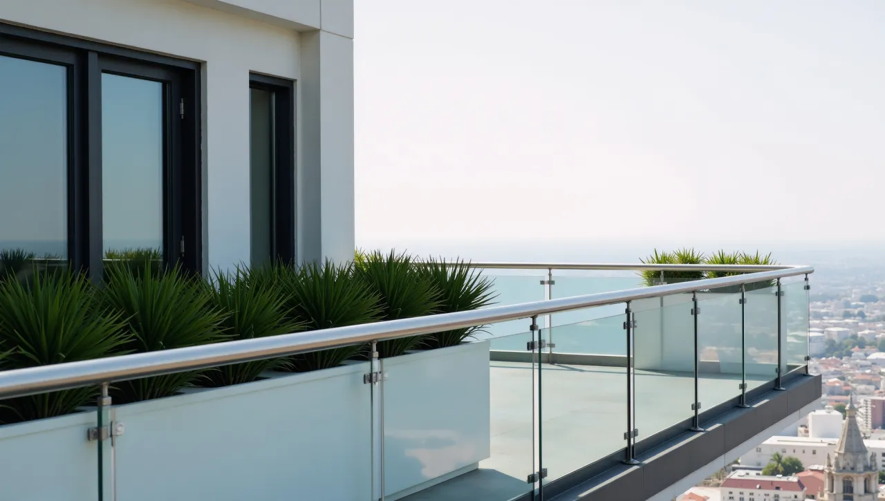 Zdjęcie Balustrady szklane na balkon: Elegancja i bezpieczeństwo w domu