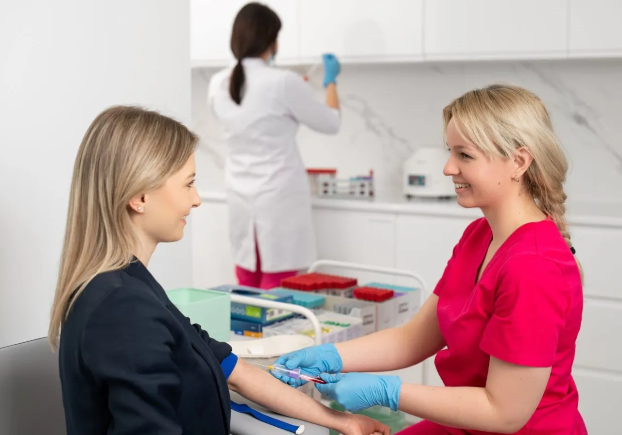 Laboratorium medyczne pobieranie krwi