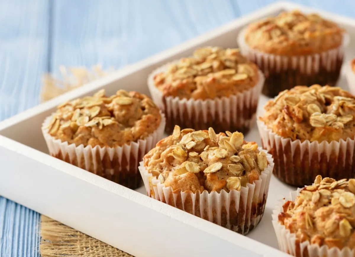 Zdrowe babeczki owsiane fit