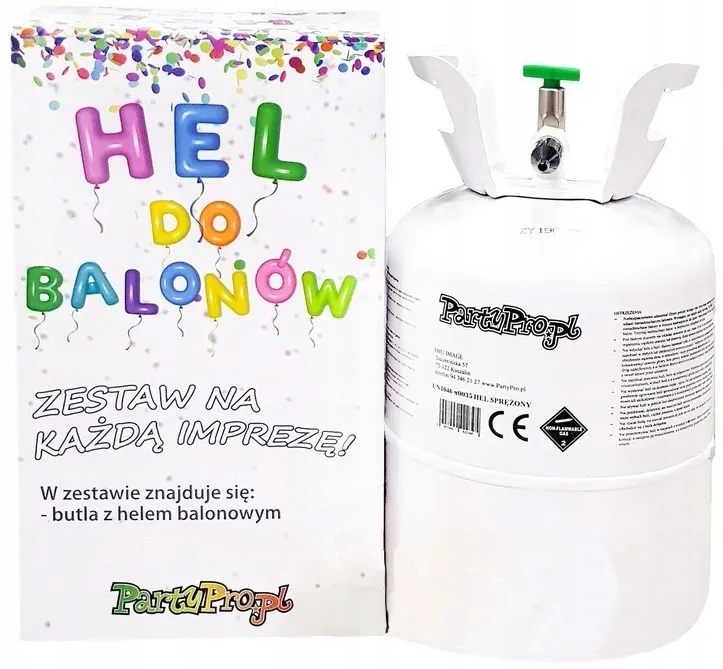 butla z helem do napełniania balon&oacute;w w domu