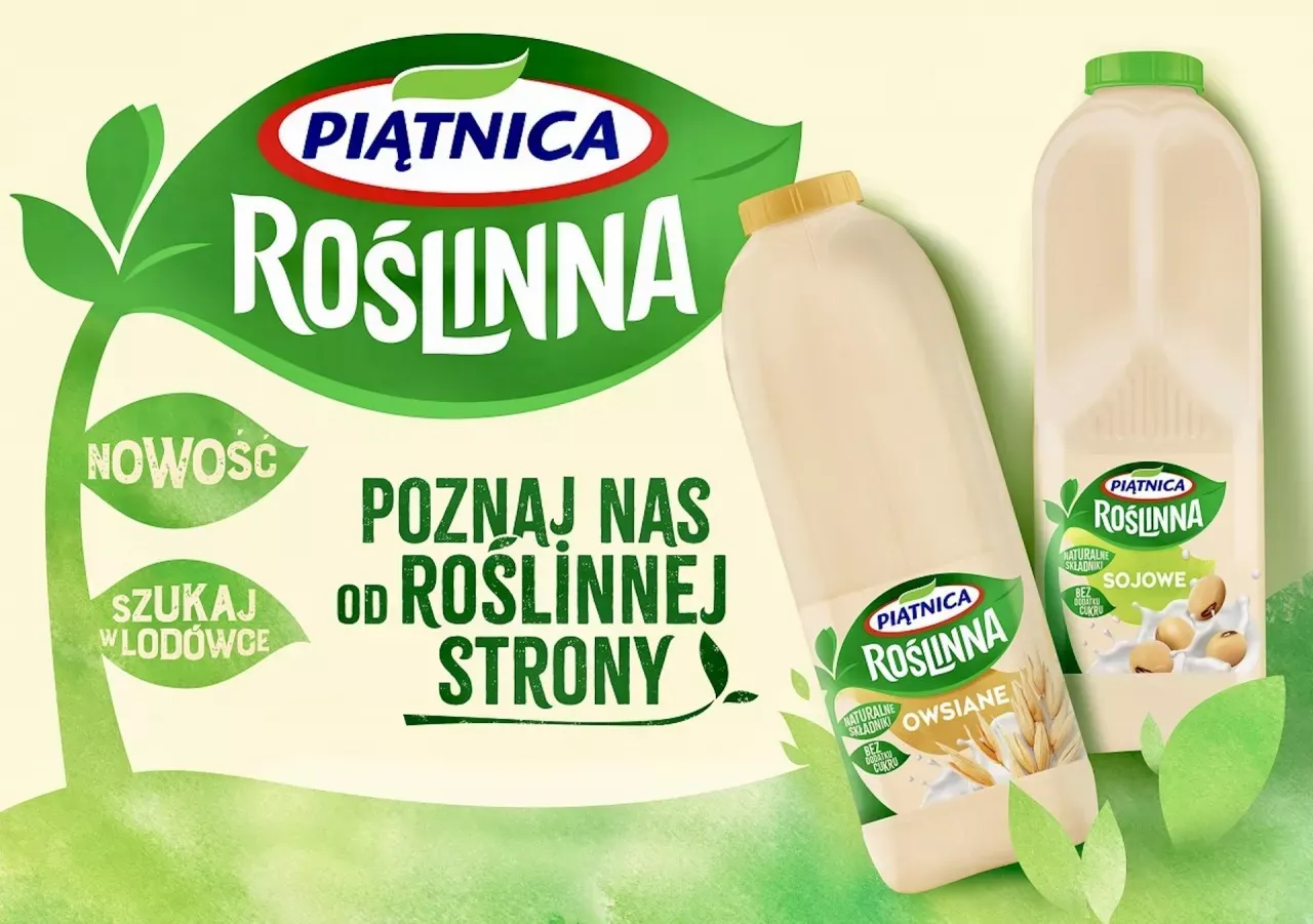 Piątnica Roślinna produkty na półce sklepowej