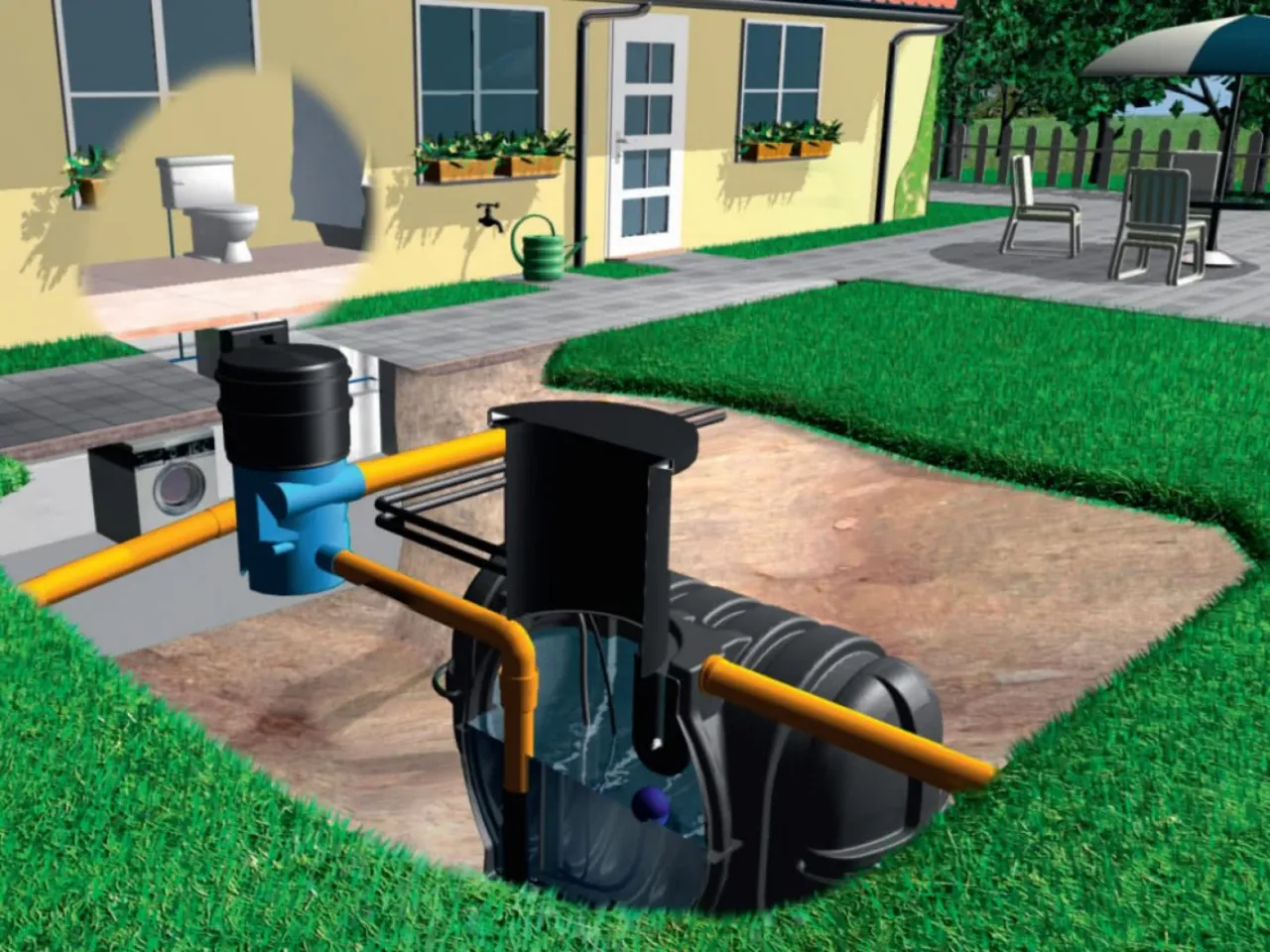 Legalne odprowadzanie deszczówki do zbiornika retencyjnego