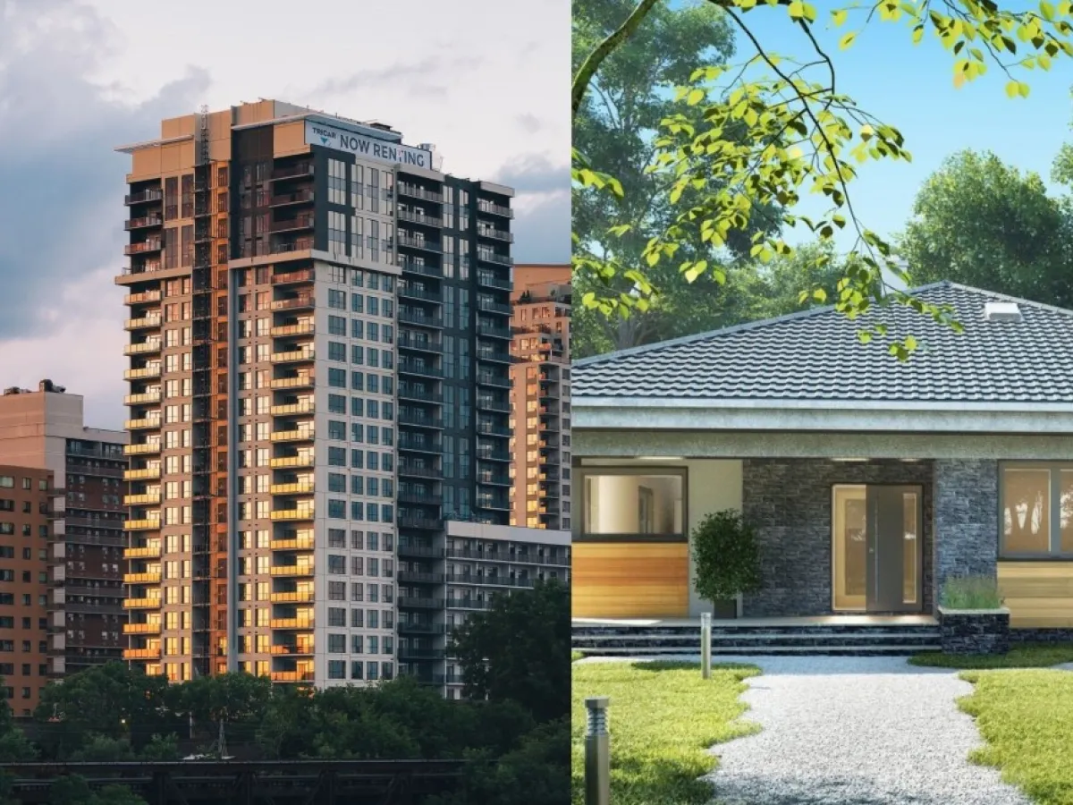 Dom jednorodzinny z ogrodem vs nowoczesne mieszkanie w mieście