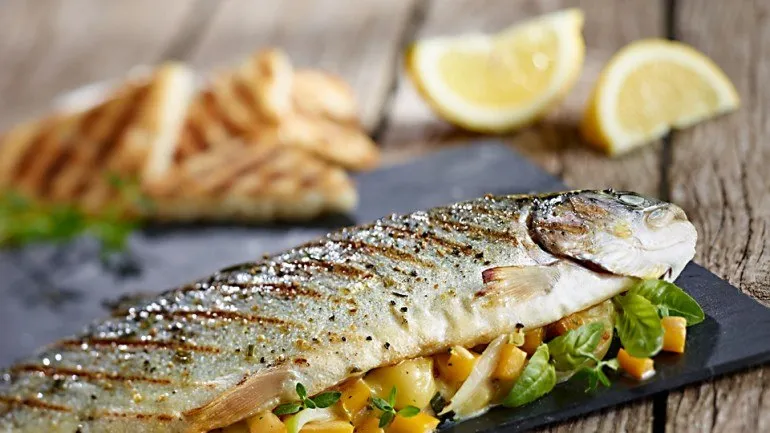 smażony pstrąg Solina, pstrąg z grilla Bieszczady