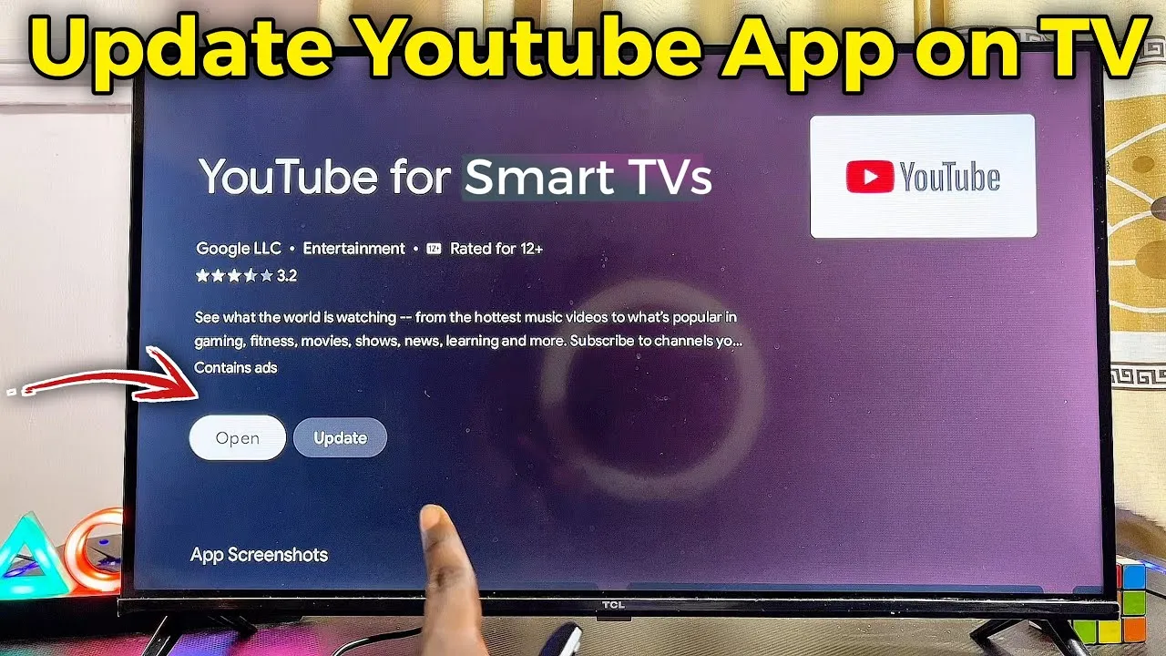 Aktualizacja aplikacji YouTube Smart TV
