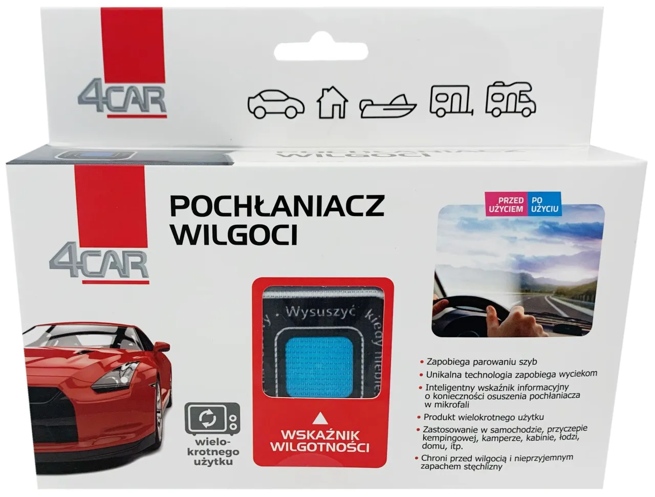 Zamarznięta szyba od środka samochodu