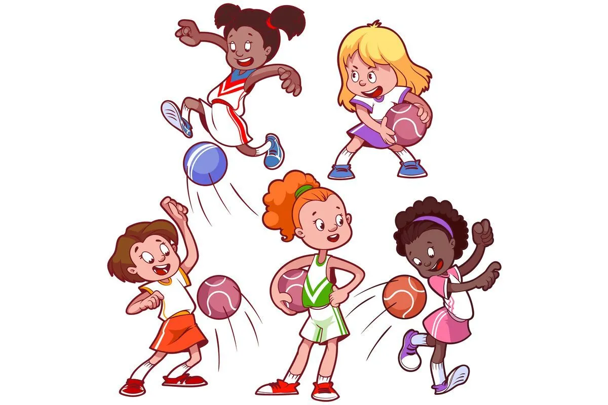 dzieci grające w dwa ognie