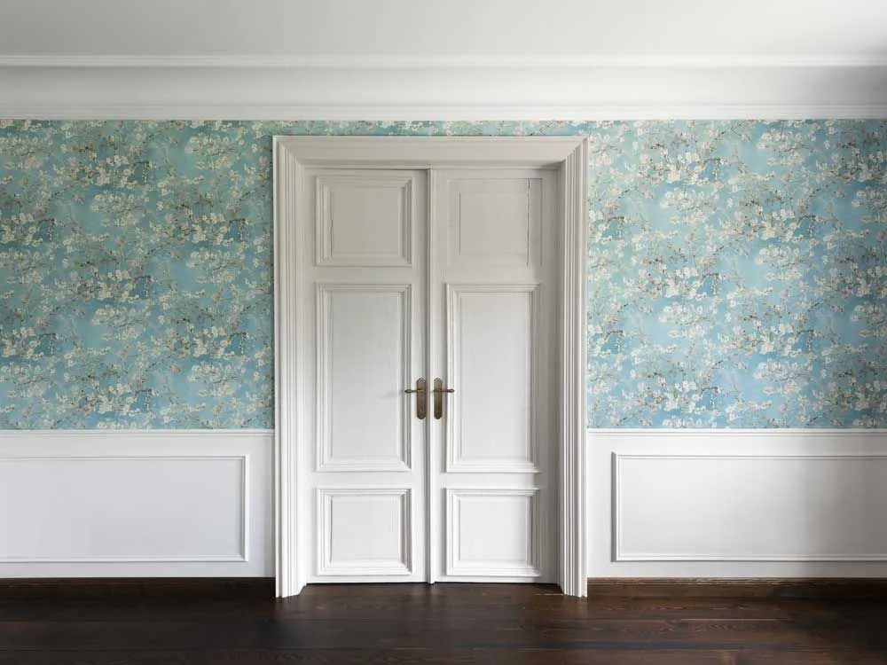 tapety satynowe do przedpokoju, tapety z połyskiem i fakturą