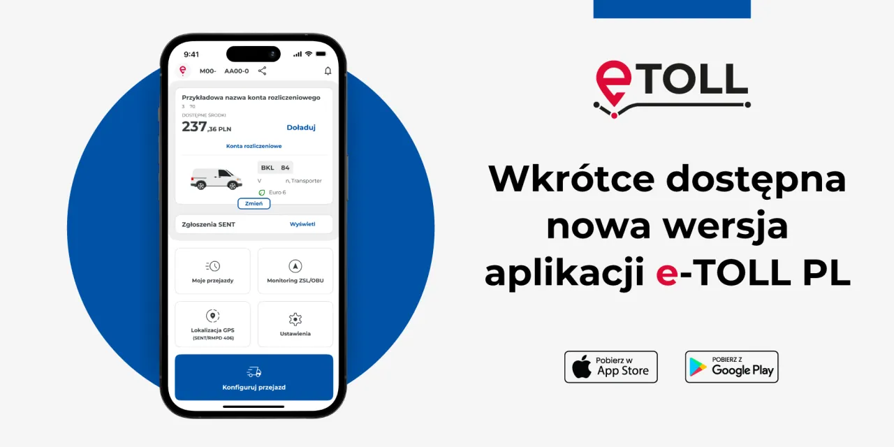 e-TOLL PL aplikacja ciężarówki autostrada A4