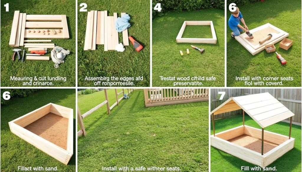 etapy budowy drewnianego placu zabaw
