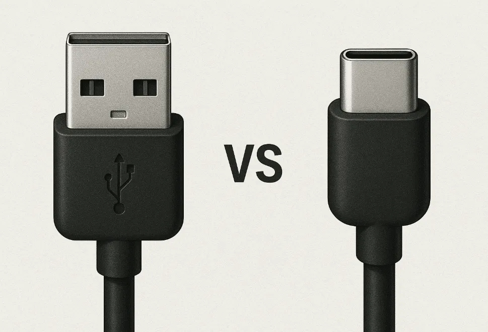 porównanie złącz usb a i usb c