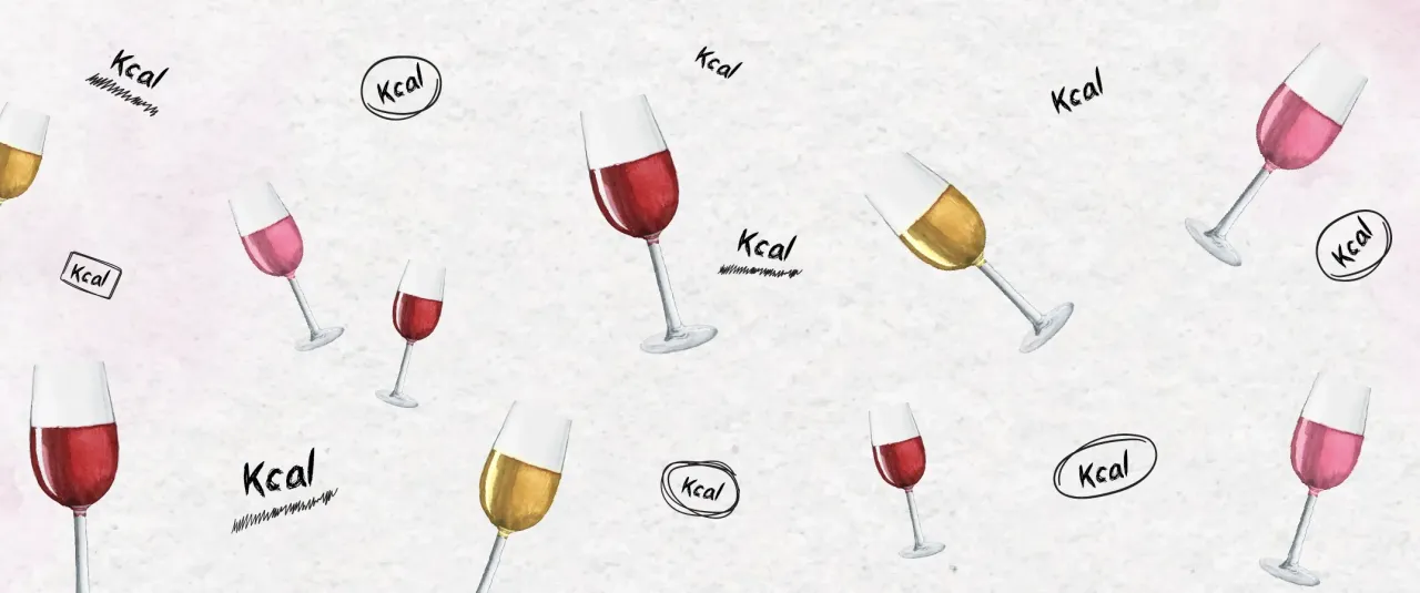 Kieliszki białego, czerwonego i różowego wina unoszą się wśród napisów 