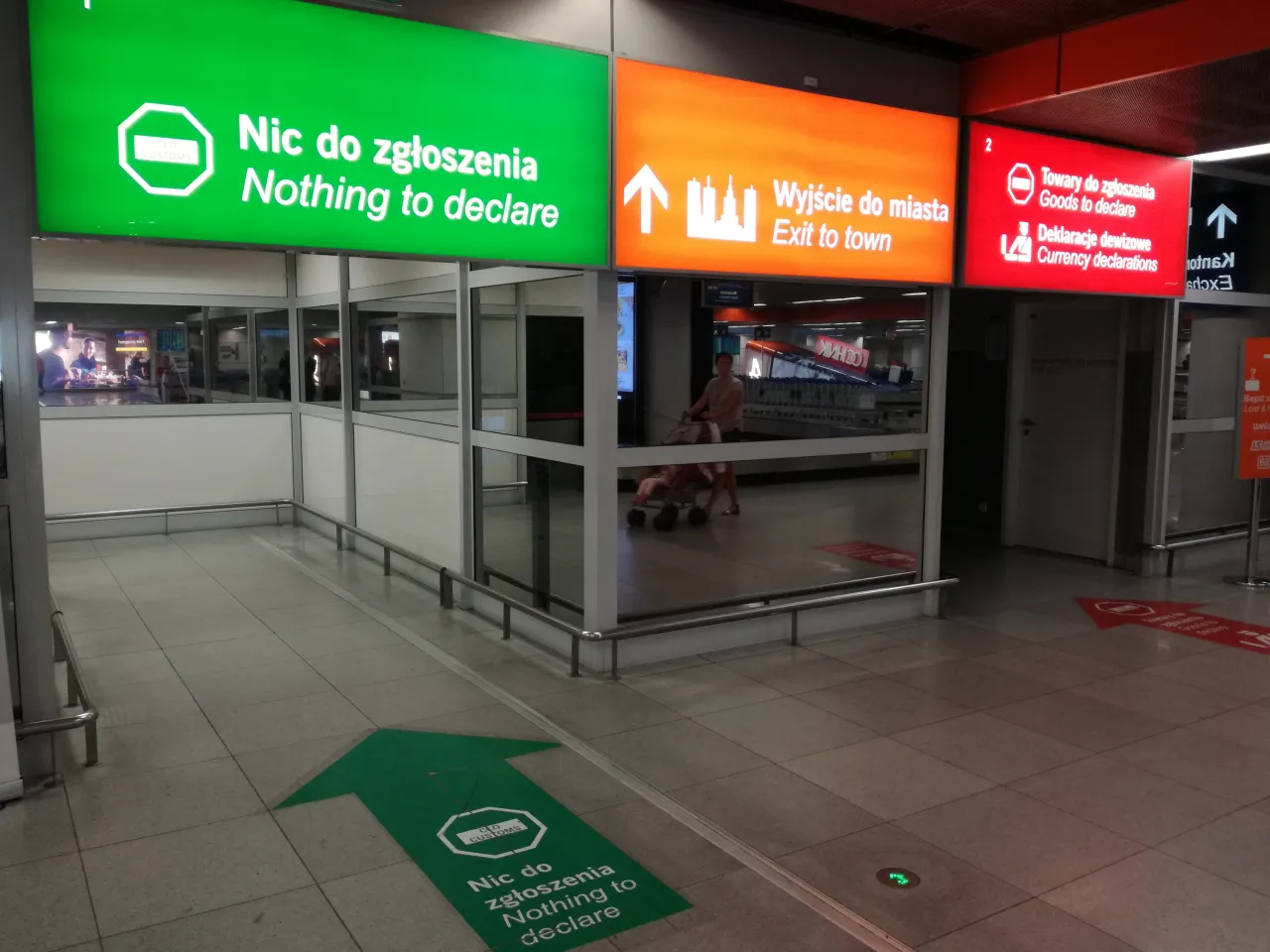 kontrola celna na lotnisku spoza UE