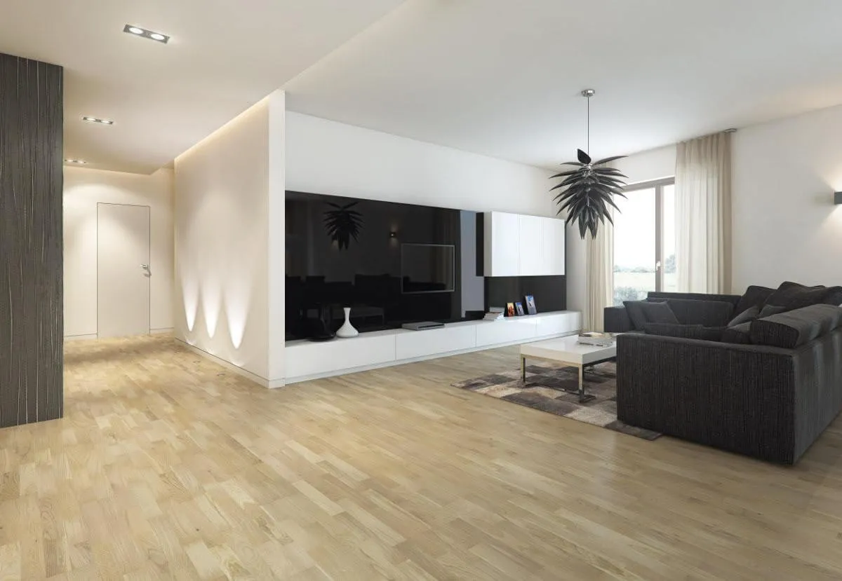 jasna podłoga w salonie vs ciemna podłoga w salonie