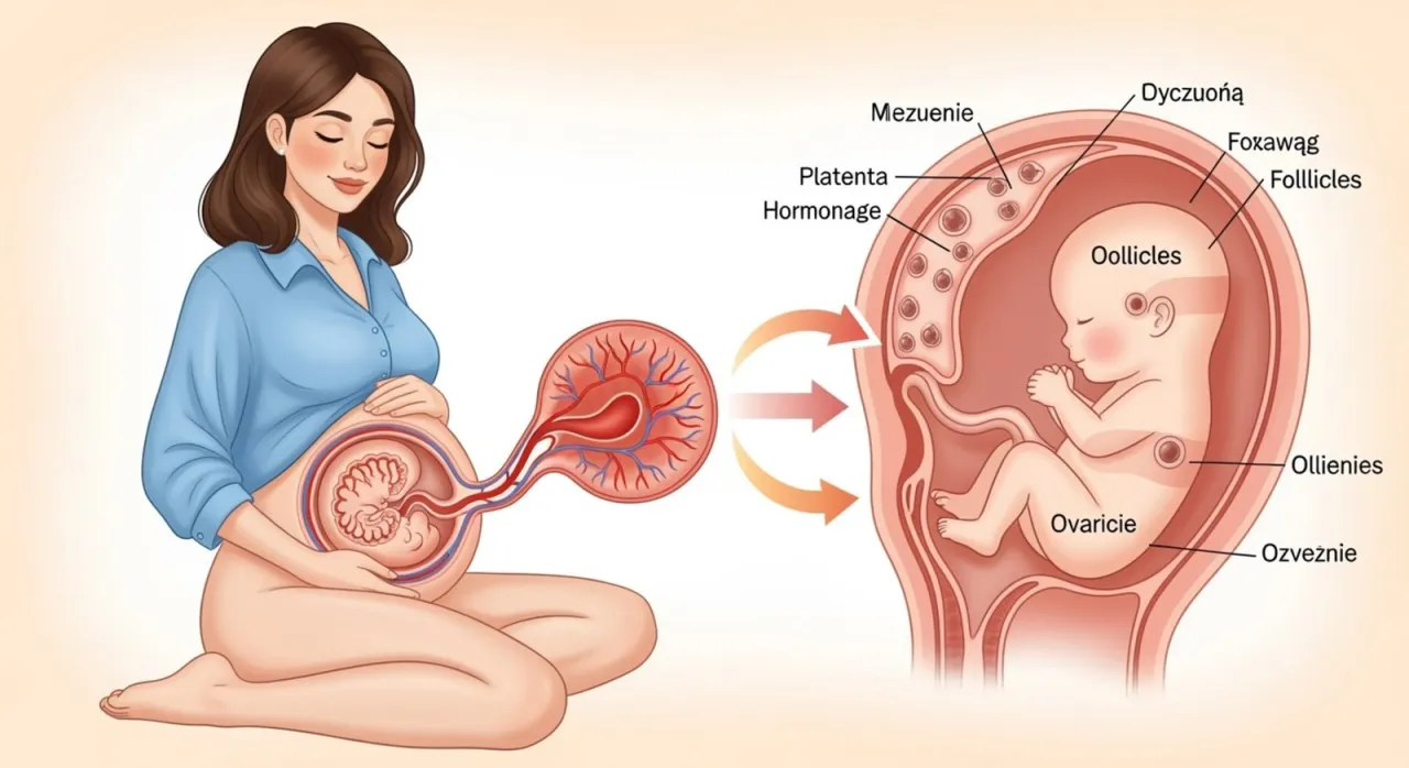 torbiel jajnika schemat lub grafika