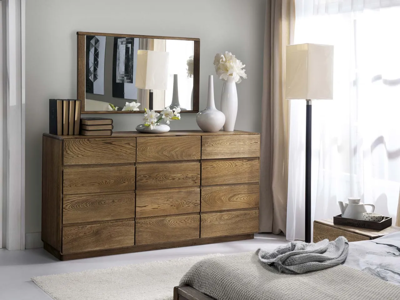 aranżacja komody w sypialni inspiracje