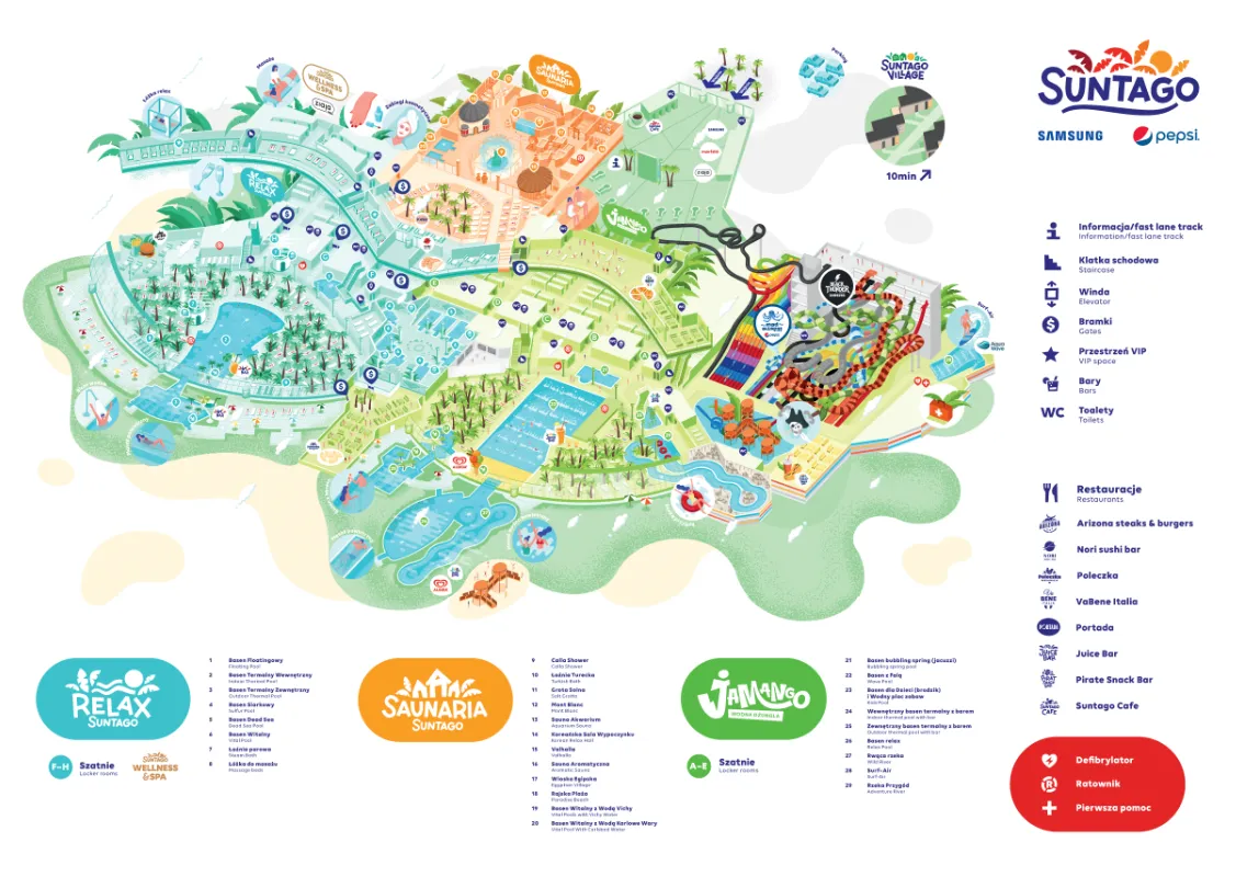 Mapa okolicy Suntago hotele