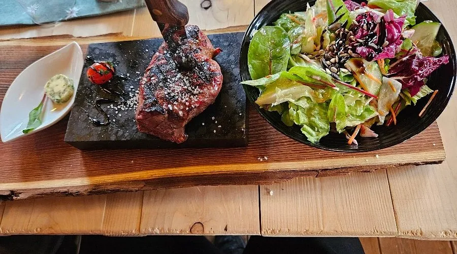 Die H&uuml;tte Rodgau Speisekarte Grillteller Steak