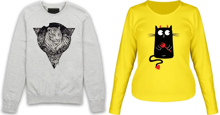 różnice bluza crewneck hoodie longsleeve sweter