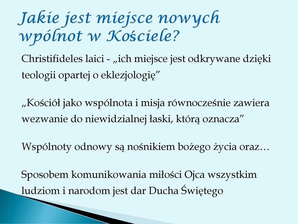 Zdjęcie Jakie są wspólnoty w kościele i jak wpływają na życie duchowe?