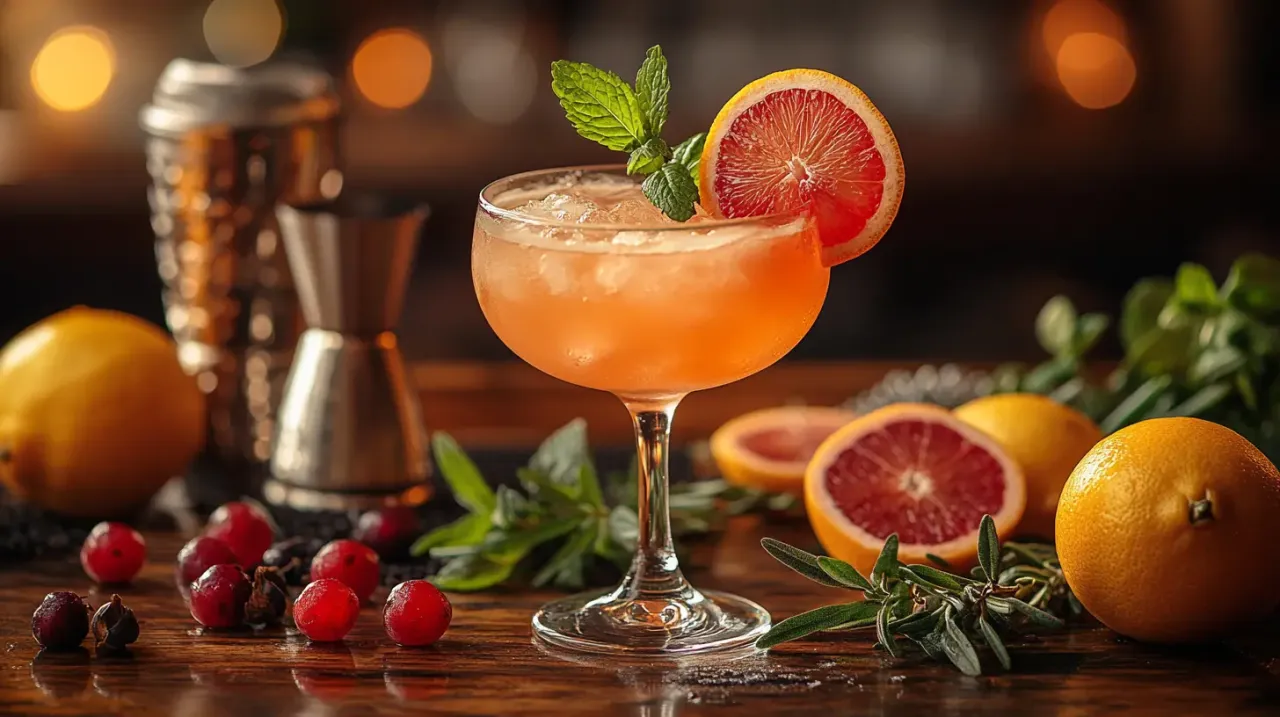 dekoracje do drinków grejpfrutowych