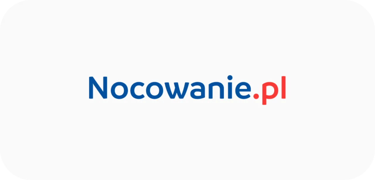 Logotypy popularnych portali rezerwacyjnych (Booking, Airbnb, Nocowanie.pl)