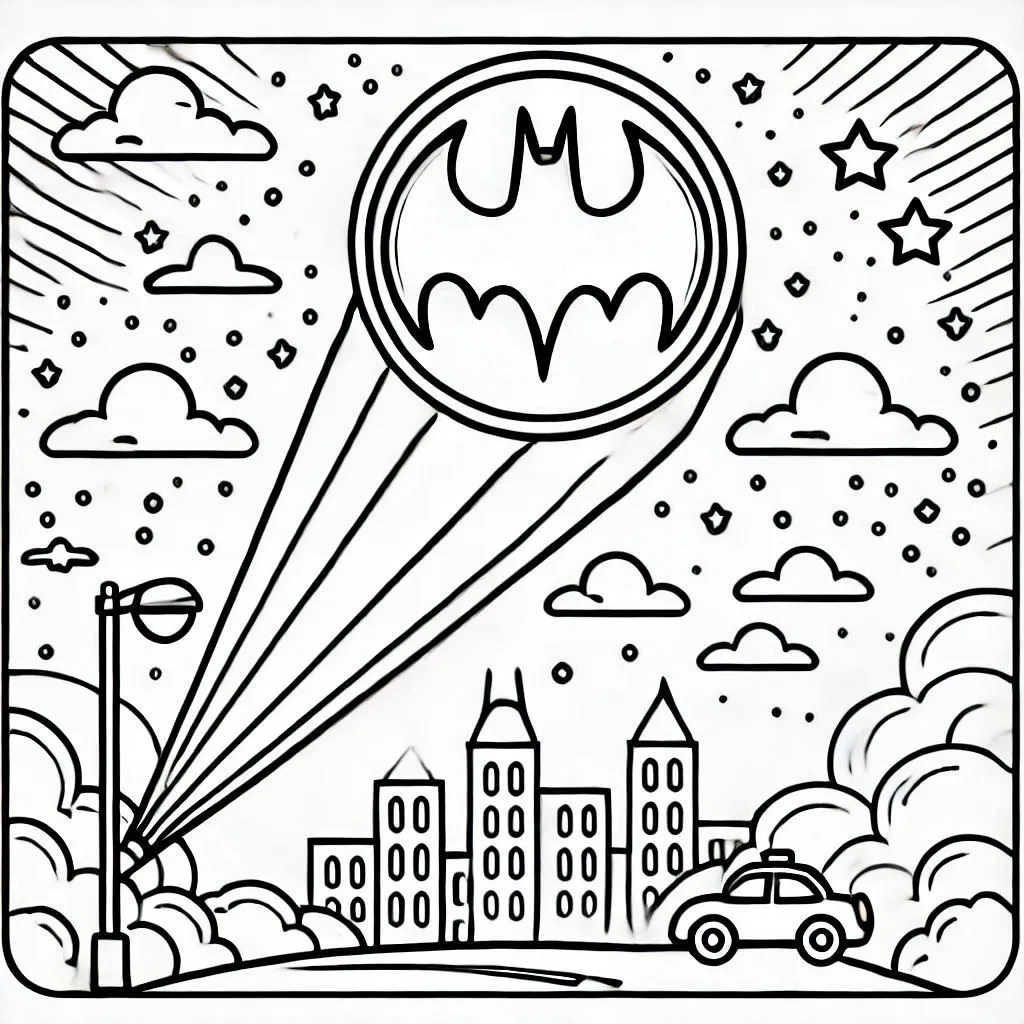 Zdjęcie Kolorowanka Batman - darmowe strony do druku dla kreatywnych dzieci