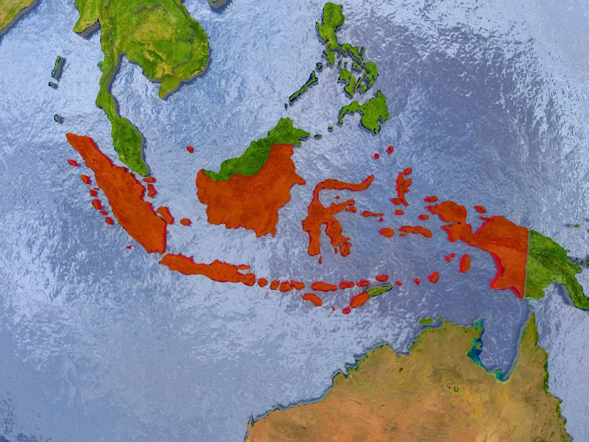 Mapa klimatyczna Indonezja wyspy pory roku