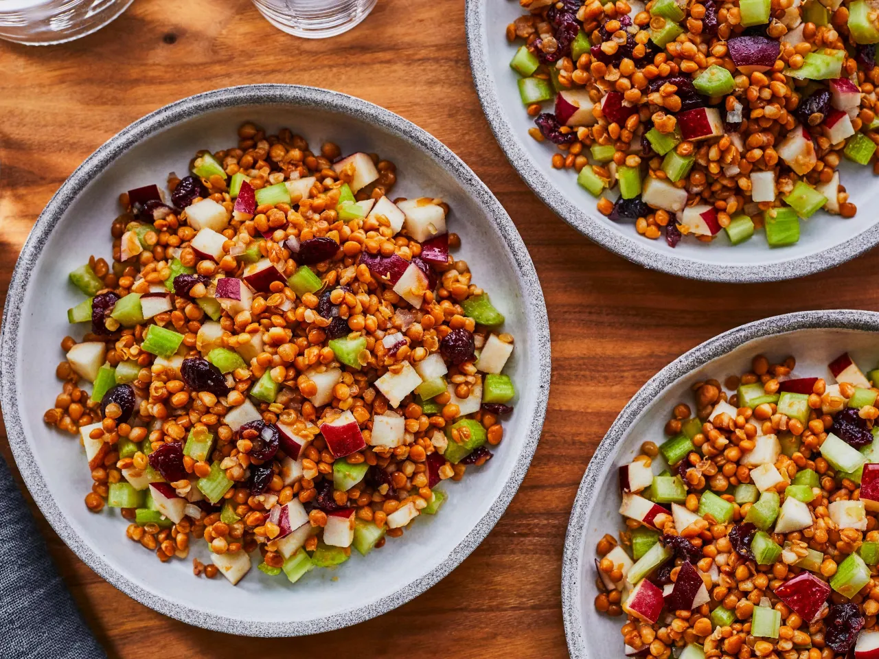 Variations salade de lentilles