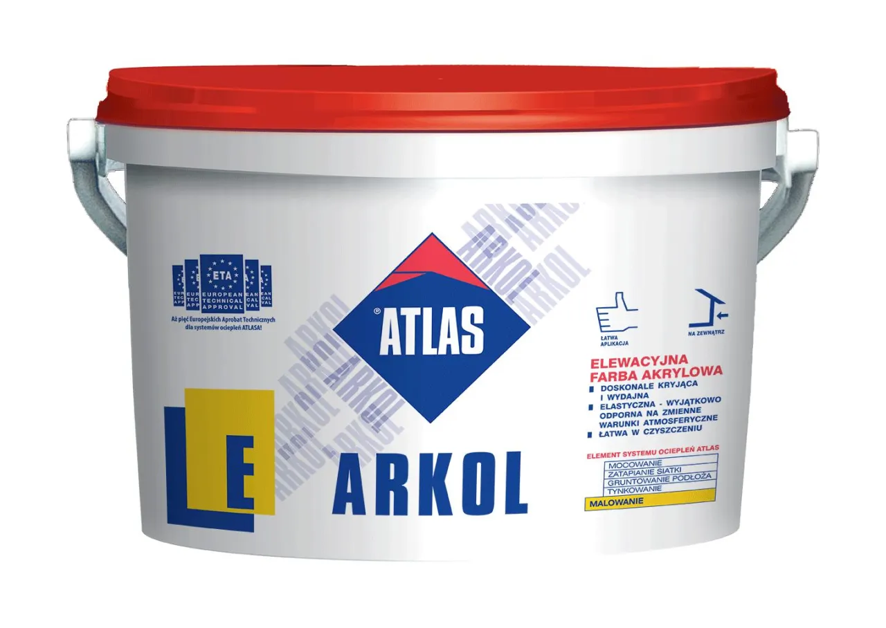 etykieta farby elewacyjnej parametry