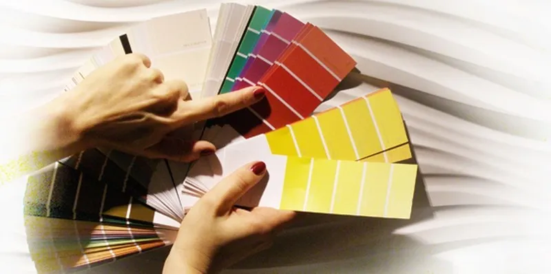 palety kolorów wnętrz otwartych