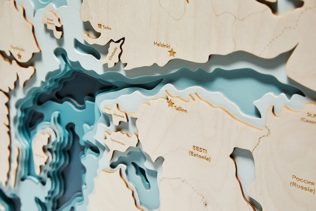 Głębie Morza Bałtyckiego mapa batymetryczna