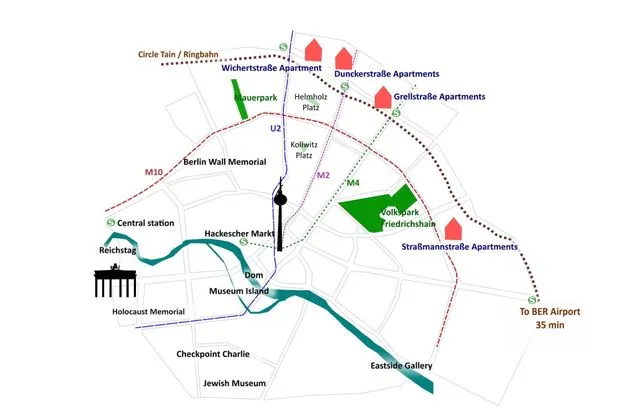 mapa cen wynajmu mieszkań Berlin dzielnice