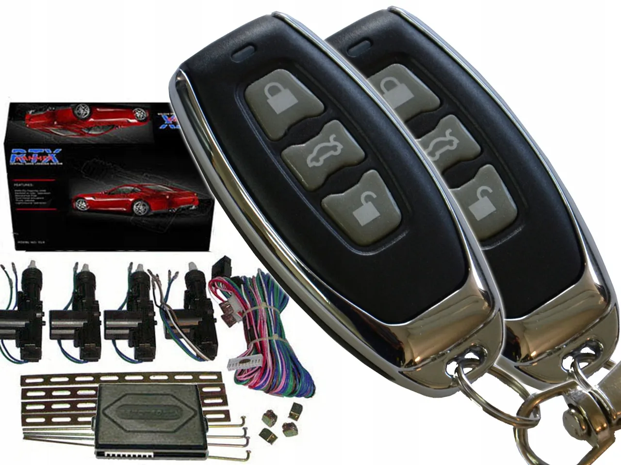 elementy centralnego zamka w samochodzie