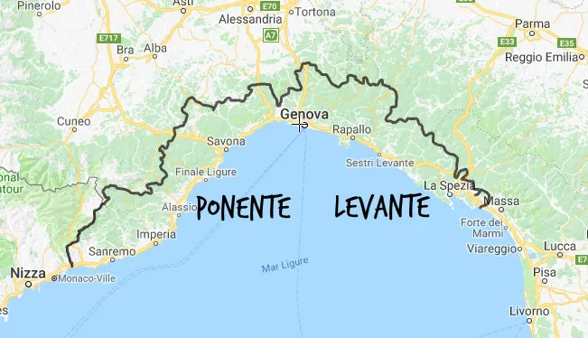 Ligurien Riviera di Ponente vs Levante