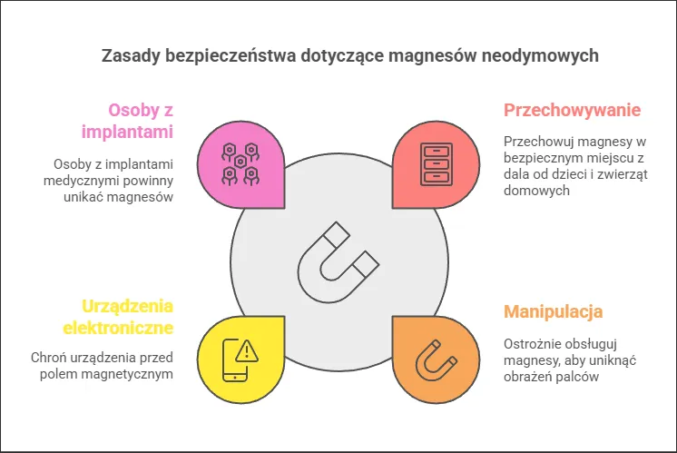 zastosowania magnesów w domu infografika