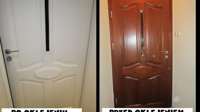 oklejanie drzwi folią samoprzylepną